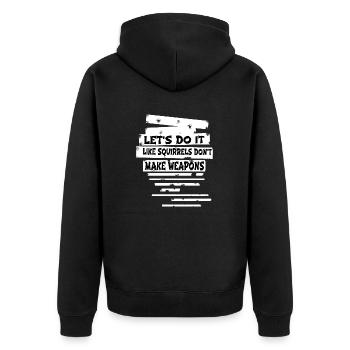 Festival hippie hippie hippie désarmement cool - Veste à capuche bio Premium Unisexe - noir - Dos - Nico (187cm)