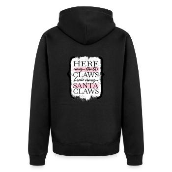 Fairy Tail Joke Christmas present present awesome - Unisex Premium Organic Zip Hoodie - black - Back - Nico (187cm)