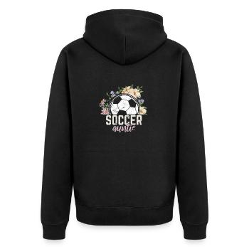 Soccer Tante Soccer Tante Neveu Mignon Drôle Joueur - Veste à capuche bio Premium Unisexe - noir - Dos - Nico (187cm)