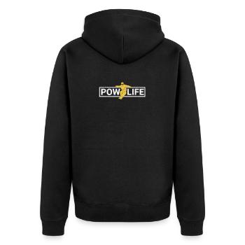 Drôle de poudreuse de neige Pow Life Sports d’hiver Neige - Veste à capuche bio Premium Unisexe - noir - Dos - Nico (187cm)