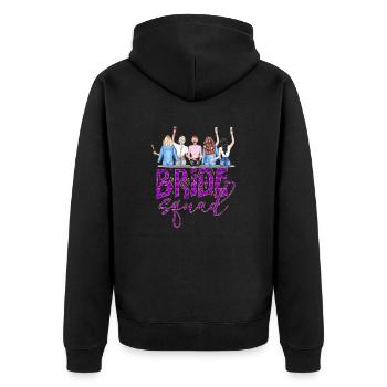 Bride bride wedding stag party bridesmaid party stag party - Unisex Premium Organic Zip Hoodie - black - Back - Nico (187cm)
