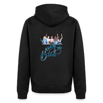 Bride bride wedding stag party bridesmaid party stag party - Unisex Premium Organic Zip Hoodie - black - Back - Nico (187cm)