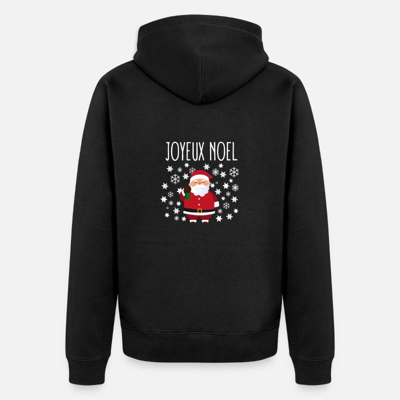 Joyeux Noël - Veste à capuche bio Premium Unisexe - noir