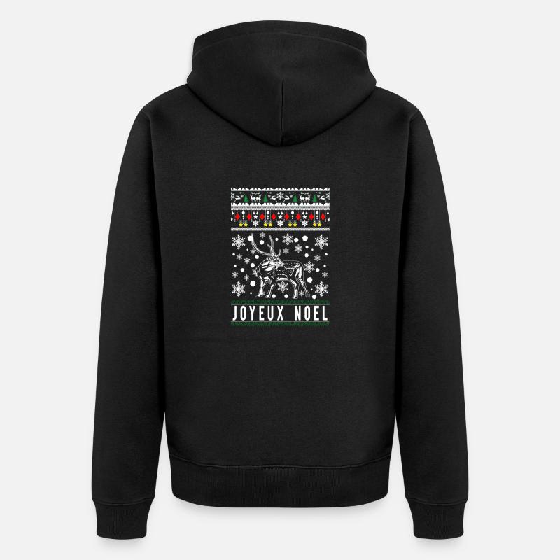 Joyeux Noël - Veste à capuche bio Premium Unisexe - noir