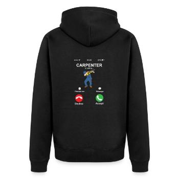 Carpenter appelle Dabber Dab drôle de menuisier - Veste à capuche bio Premium Unisexe - noir - Dos - Nico (187cm)
