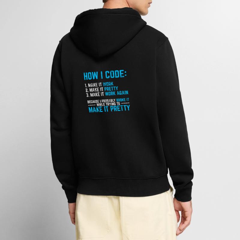 Programmer Coder Software Developer Programming Co Unisex Premium Bio Zip Hoodie