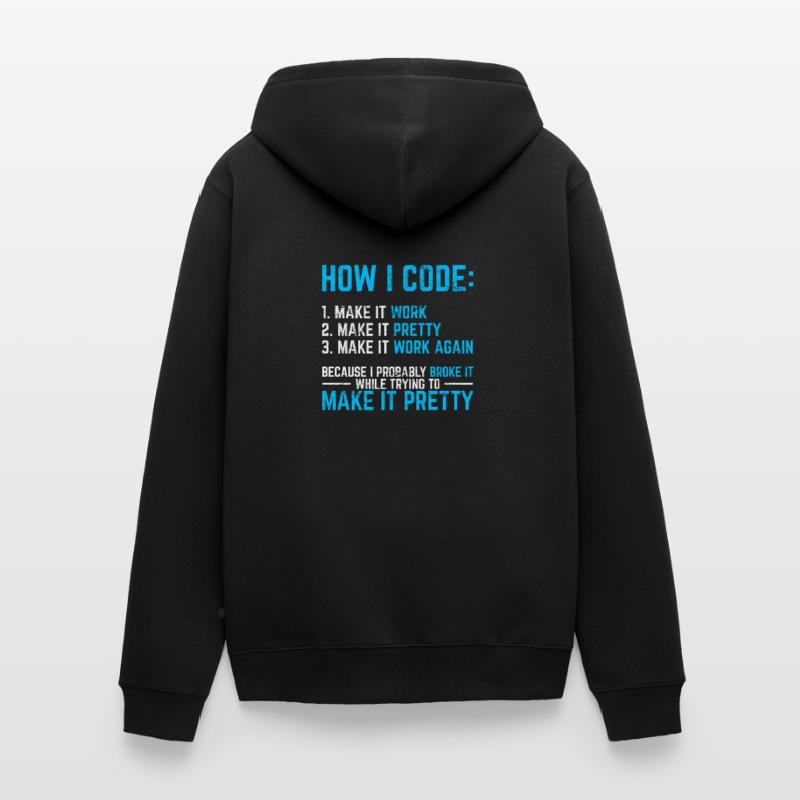 Programmer Coder Software Developer Programming Co Unisex Premium Bio Zip Hoodie