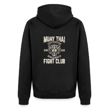 Muay Thai Boxe Kickboxing Muay Thai Fighter Trai - Veste à capuche bio Premium Unisexe - noir - Dos - Nico (187cm)