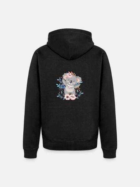 PANEDA baked t-shirts ⭐⭐⭐⭐⭐ - Unisex Premium Organic Zip Hoodie - black