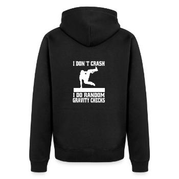 Parkour Gift Runner Sports extrêmes Parkour Runner - Veste à capuche bio Premium Unisexe - noir - Dos - Nico (187cm)