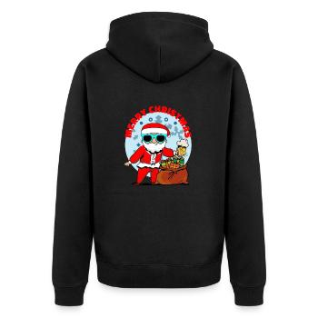Joyeux Noël - Veste à capuche bio Premium Unisexe - noir - Dos - Nico (187cm)