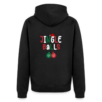 Tinsel Tits And Jingle Balls - Drôle de Noël - Veste à capuche bio Premium Unisexe - noir - Dos - Nico (187cm)