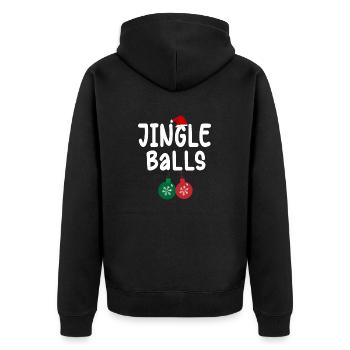 Tinsel Tits And Jingle Balls - Drôle de Noël - Veste à capuche bio Premium Unisexe - noir - Dos - Nico (187cm)