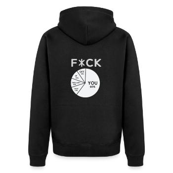 F*ck Fuck - Veste à capuche bio Premium Unisexe - noir - Dos - Nico (187cm)