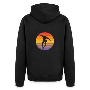 Skateboard Skating Longboard Skater Skateboarding - Veste à capuche bio Premium Unisexe - noir - Dos - Nico (187cm)