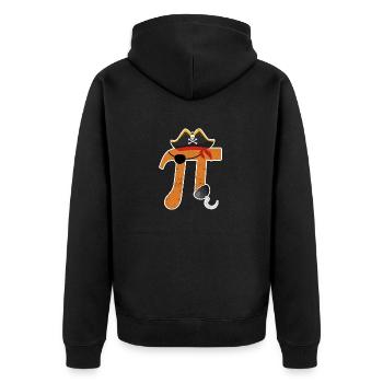 Pi Day Pirate Lovers Math Teacher Élève - Veste à capuche bio Premium Unisexe - noir - Dos - Nico (187cm)