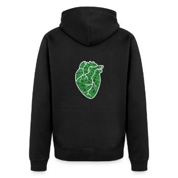 Clover Heart Cardiac Nurse St. Patricks - Veste à capuche bio Premium Unisexe - noir - Dos - Nico (187cm)