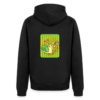 Escargot aux sushis - Veste à capuche bio Premium Unisexe - noir - Dos - Nico (187cm)