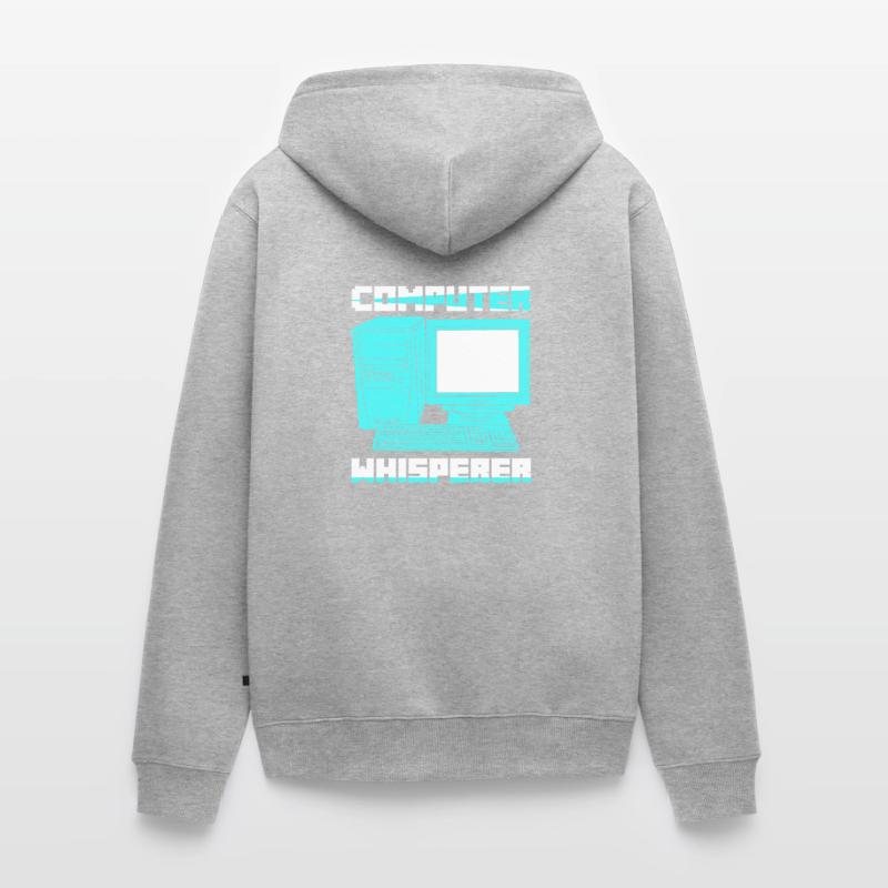 Computer Whisperer Software Coding Unisex Premium Bio Zip Hoodie