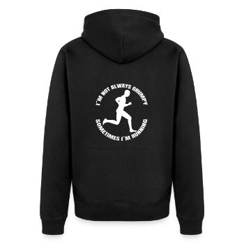 Jogger cardio running training fit jogging - Veste à capuche bio Premium Unisexe - noir - Dos - Nico (187cm)