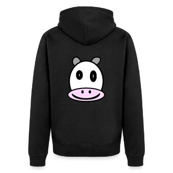 tête de vache - Veste à capuche bio Premium Unisexe - noir - Dos - Nico (187cm)