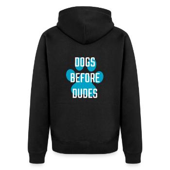 Hund Chien - Veste à capuche bio Premium Unisexe - noir - Dos - Nico (187cm)