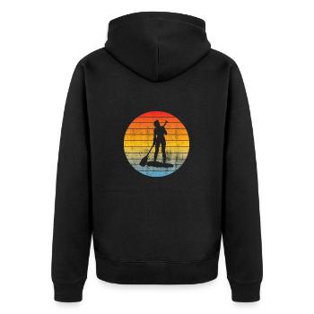 Stand Up Paddling Stand-Up Paddle Surf Stand-up Paddler - Veste à capuche bio Premium Unisexe - noir - Dos - Nico (187cm)