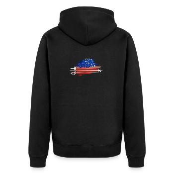 Équipement d’escrime américain Patriotic USA - Veste à capuche bio Premium Unisexe - noir - Dos - Nico (187cm)