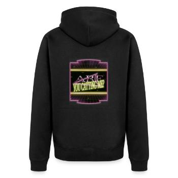 Chat Humour Mignon Avocats Blague persane - Veste à capuche bio Premium Unisexe - noir - Dos - Nico (187cm)