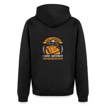 AVOIR UN RESTAURANT AUSSI JE SERS UN BARBECUE SUD-OUEST - Veste à capuche bio Premium Unisexe - noir - Dos - Nico (187cm)