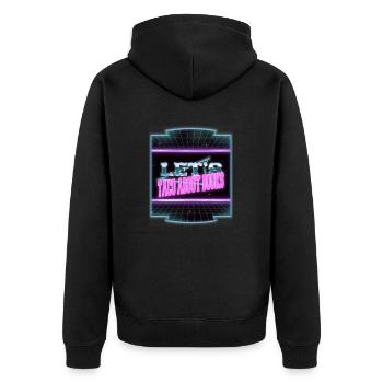 Blagues Cadeau d’anniversaire Chemise de comptable - Veste à capuche bio Premium Unisexe - noir - Dos - Nico (187cm)