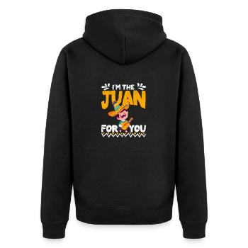 Je suis le Juan pour toi Cinco De Mayo Cinquième - Veste à capuche bio Premium Unisexe - noir - Dos - Nico (187cm)