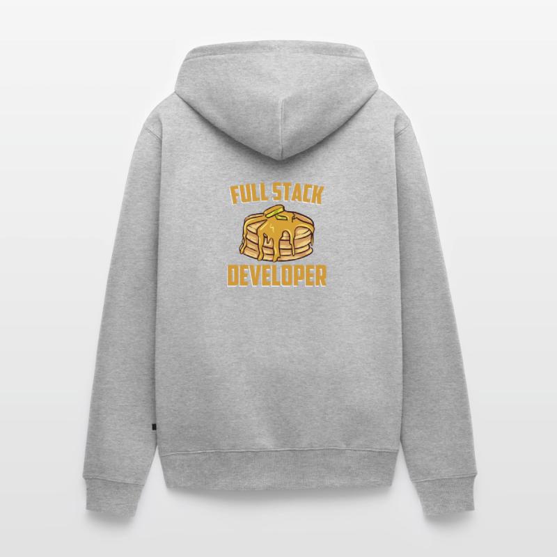 Full Stack Entwickler - Computer Coding Programmierer Unisex Premium Bio Zip Hoodie