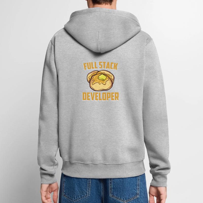 Full Stack Developer - Computer-Software-Programm Unisex Premium Bio Zip Hoodie