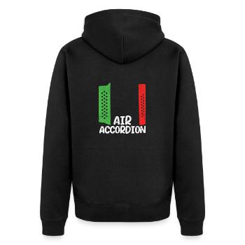 Air Accordion Cinco De Mayo Fiesta Mexican - Unisex Premium Organic Zip Hoodie - black - Back - Nico (187cm)