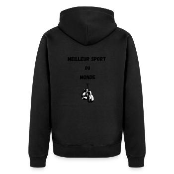 Best sport - Veste à capuche bio Premium Unisexe - noir - Dos - Nico (187cm)