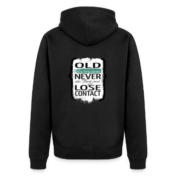 Electrician Beer Coffee Bday Birthday Funny - Unisex Premium Organic Zip Hoodie - black - Back - Nico (187cm)
