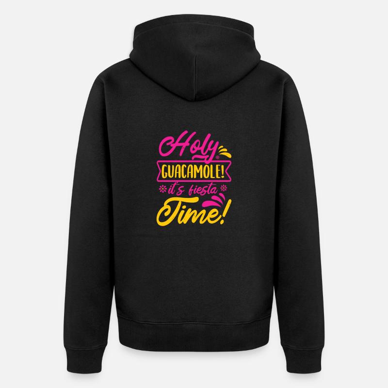 TEMPS SACRÉ DU GUACAMOLE - Veste à capuche bio Premium Unisexe - noir
