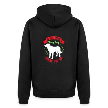 SOYEZ LA PERSONNE QUE VOTRE CHIEN PENSE QUE VOUS ÊTES - Veste à capuche bio Premium Unisexe - noir - Dos - Nico (187cm)