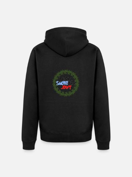 Marijuana/Weed - I did not smoke - Unisex Premium Organic Zip Hoodie - black