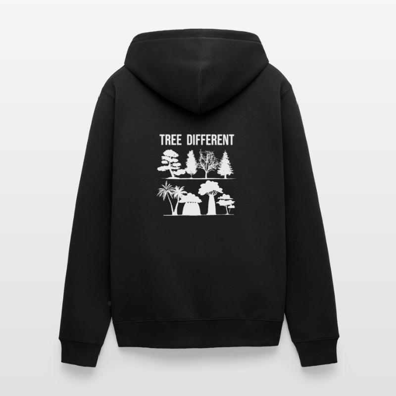 Tree Different - sei anders - sei du selbst Unisex Premium Bio Zip Hoodie