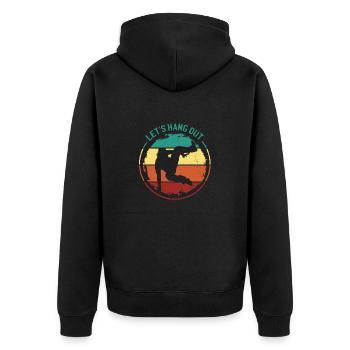 Parkour - Veste à capuche bio Premium Unisexe - noir - Dos - Nico (187cm)