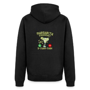 Margarita Emergency Call 9-Juan-Juan Cinco De Mayo - Unisex Premium Organic Zip Hoodie - black - Back - Nico (187cm)