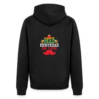Mas Cervezas Por Favor Cinco De Mayo Party - Veste à capuche bio Premium Unisexe - noir - Dos - Nico (187cm)