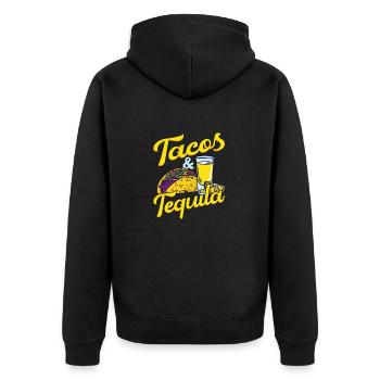 Tacos & Tequila Party Cinco De Mayo - Veste à capuche bio Premium Unisexe - noir - Dos - Nico (187cm)