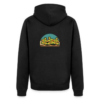 Tomate Plant Hobby Funny Jardinage Légumes - Veste à capuche bio Premium Unisexe - noir - Dos - Nico (187cm)