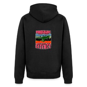 DINOSAURE 1 - Veste à capuche bio Premium Unisexe - noir - Dos - Nico (187cm)