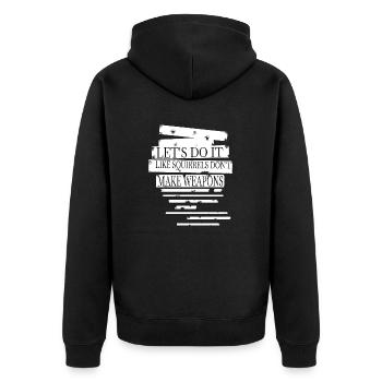 Paix pour Paris heureux Idée cadeau vert Signe de la paix - Veste à capuche bio Premium Unisexe - noir - Dos - Nico (187cm)