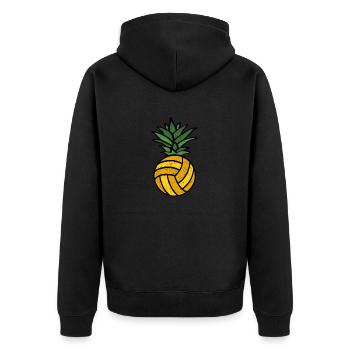 Water Polo Fruit Ananas Natation d’été Jeu d’équipe - Veste à capuche bio Premium Unisexe - noir - Dos - Nico (187cm)