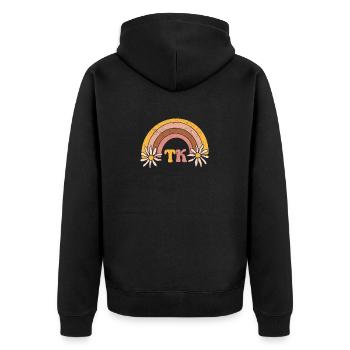 TK Teacher Student Cute Back To School Team Funny - Unisex Premium Organic Zip Hoodie - black - Back - Nico (187cm)
